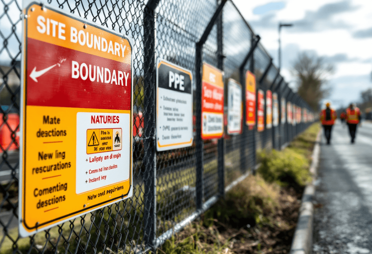 Panneau de sécurité obligatoire chantier